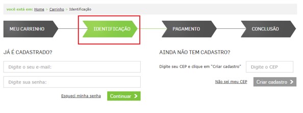 Exemplo do formulário de cadastro